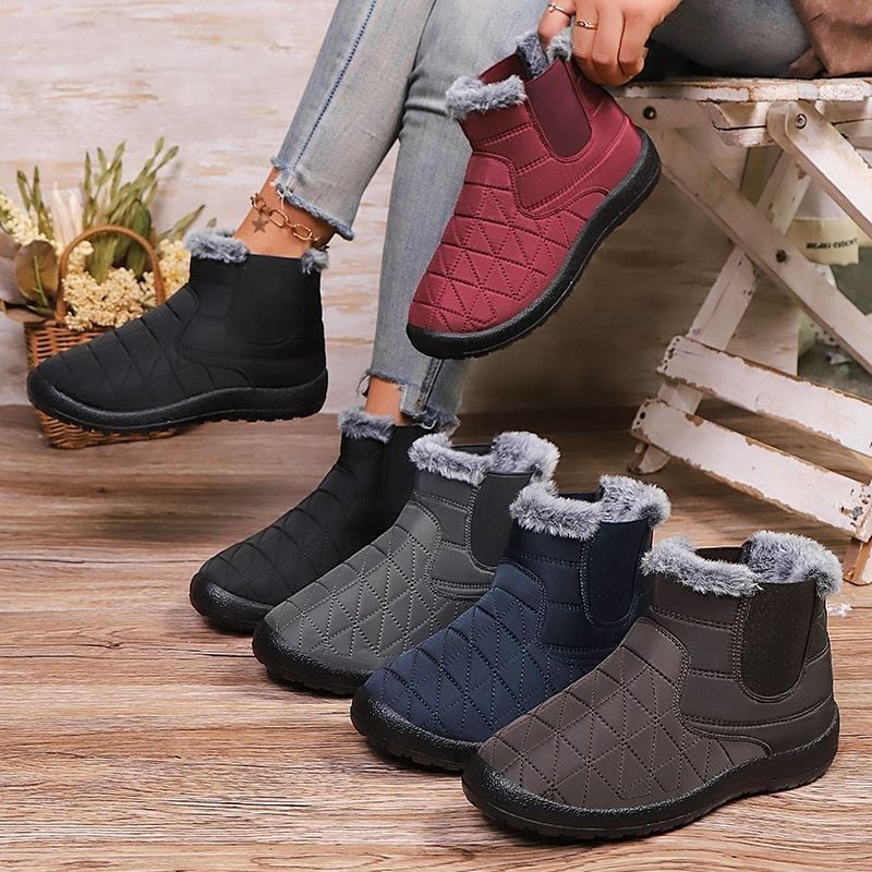 Womens Fleece-Lined Waterproof Non-Slip Insulated Extra-Thick Shoes