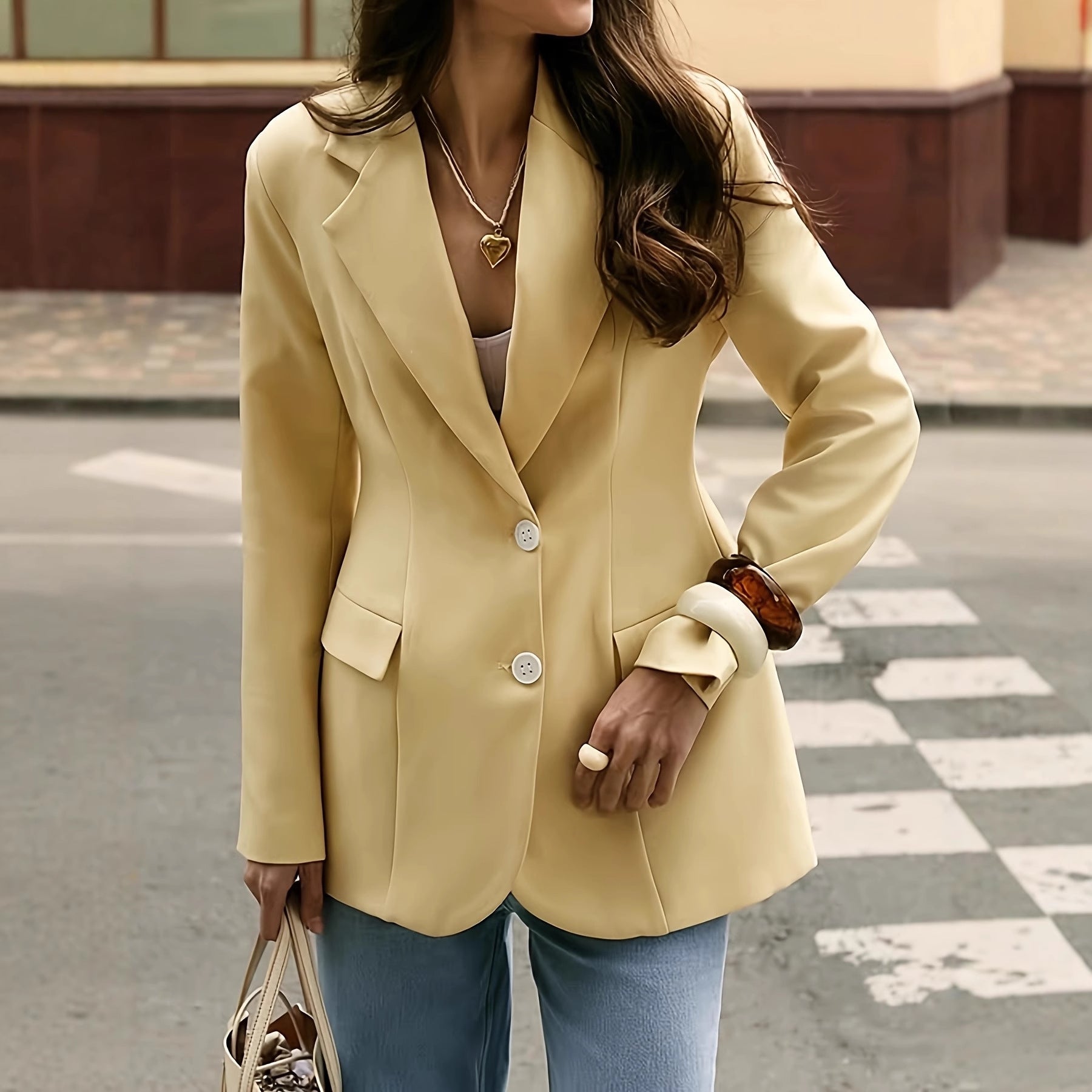 High-end Tailored Slim-fit Blazer Designed Specifically For The Office