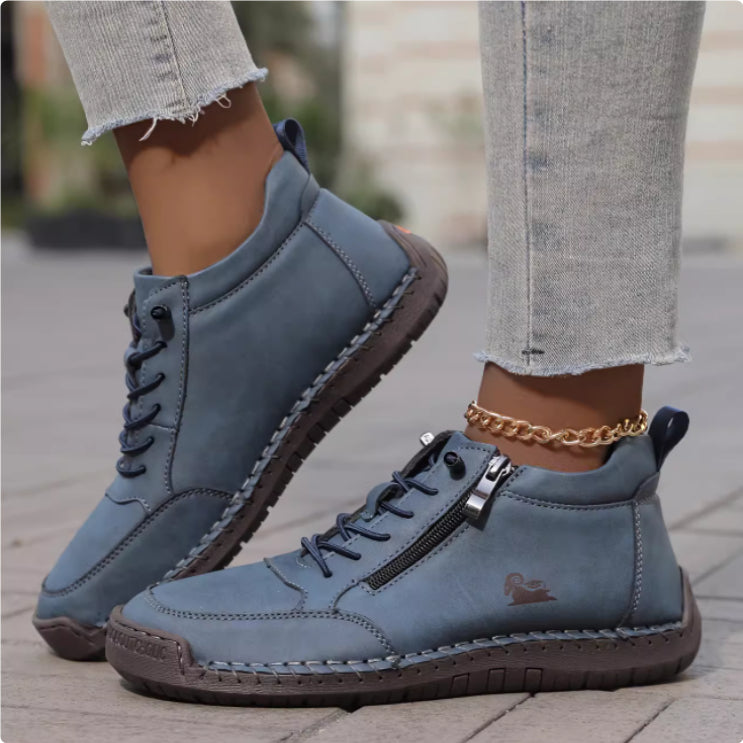 Handmade Stitching Female Soft Bottom Flat Shoes Casual