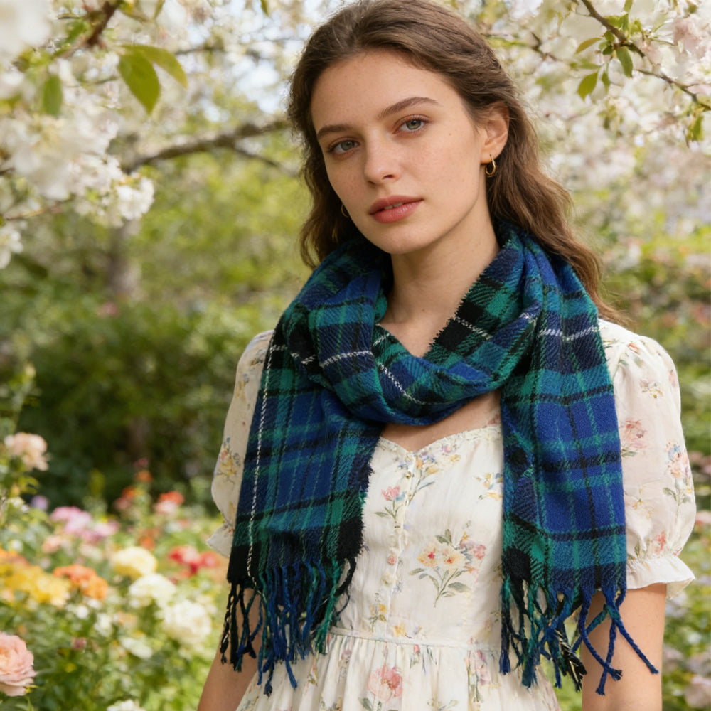 2pcs Winter Collar Scarf,stripe With Threads Scarf